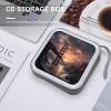 FodPand Bridge CD Case 40 Capacity DVD Case Hard Plastic Disc Booklet VCD Storage Box Portable Zipper DVD Holder Large Media Binder for Car Home Office Travel view 4