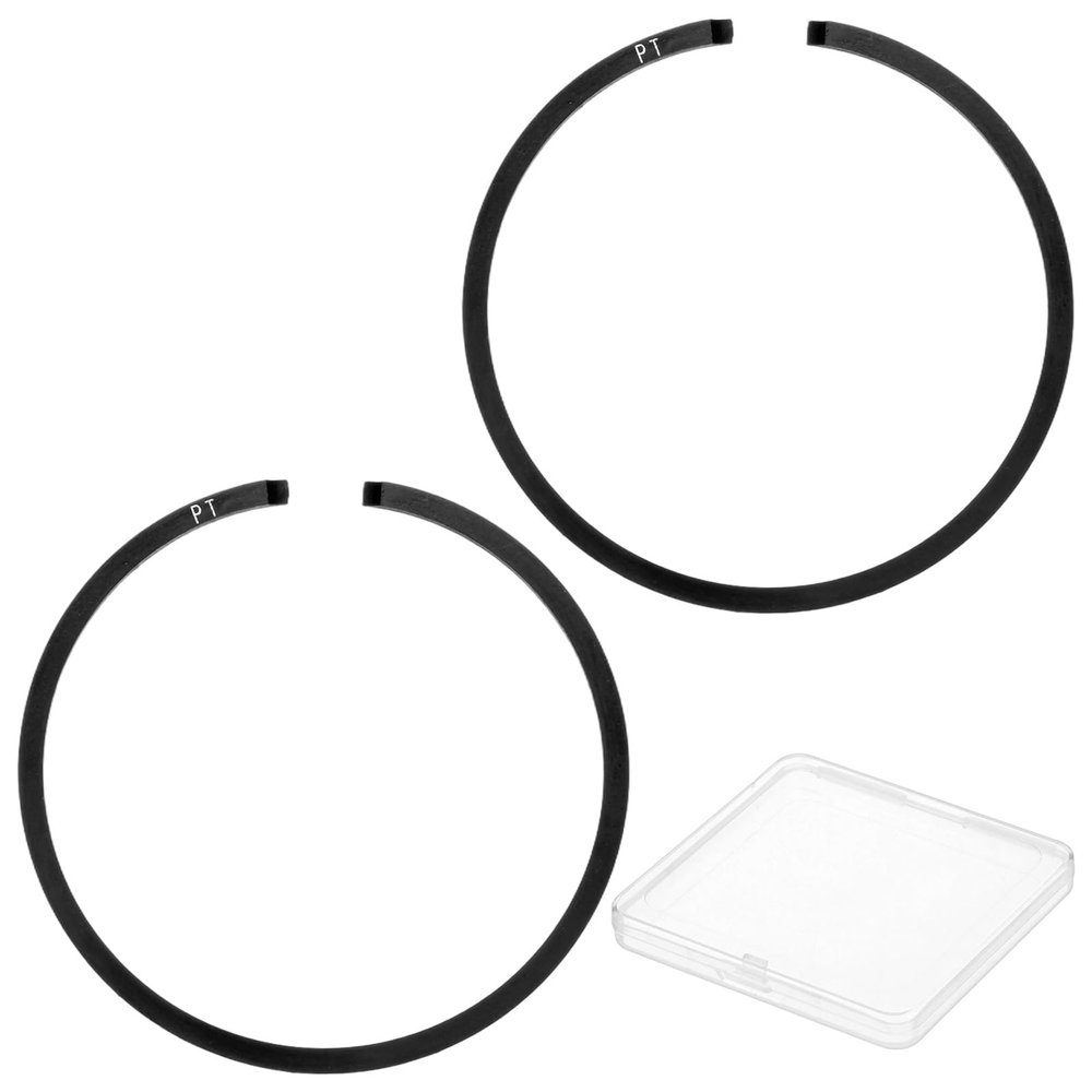 M METERXITY 2-Pack Engine Piston Rings Kit, 35mm x 1.5mm Thick Ductile Iron Piston Ring Set Standard Replacement for Small Engines/Motors/Machinery [Black]