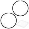 M METERXITY 2-Pack Engine Piston Rings Kit, 35mm x 1.5mm Thick Ductile Iron Piston Ring Set Standard Replacement for Small Engines/Motors/Machinery [Black] view 1