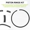 M METERXITY 2-Pack Engine Piston Rings Kit, 35mm x 1.5mm Thick Ductile Iron Piston Ring Set Standard Replacement for Small Engines/Motors/Machinery [Black] view 2