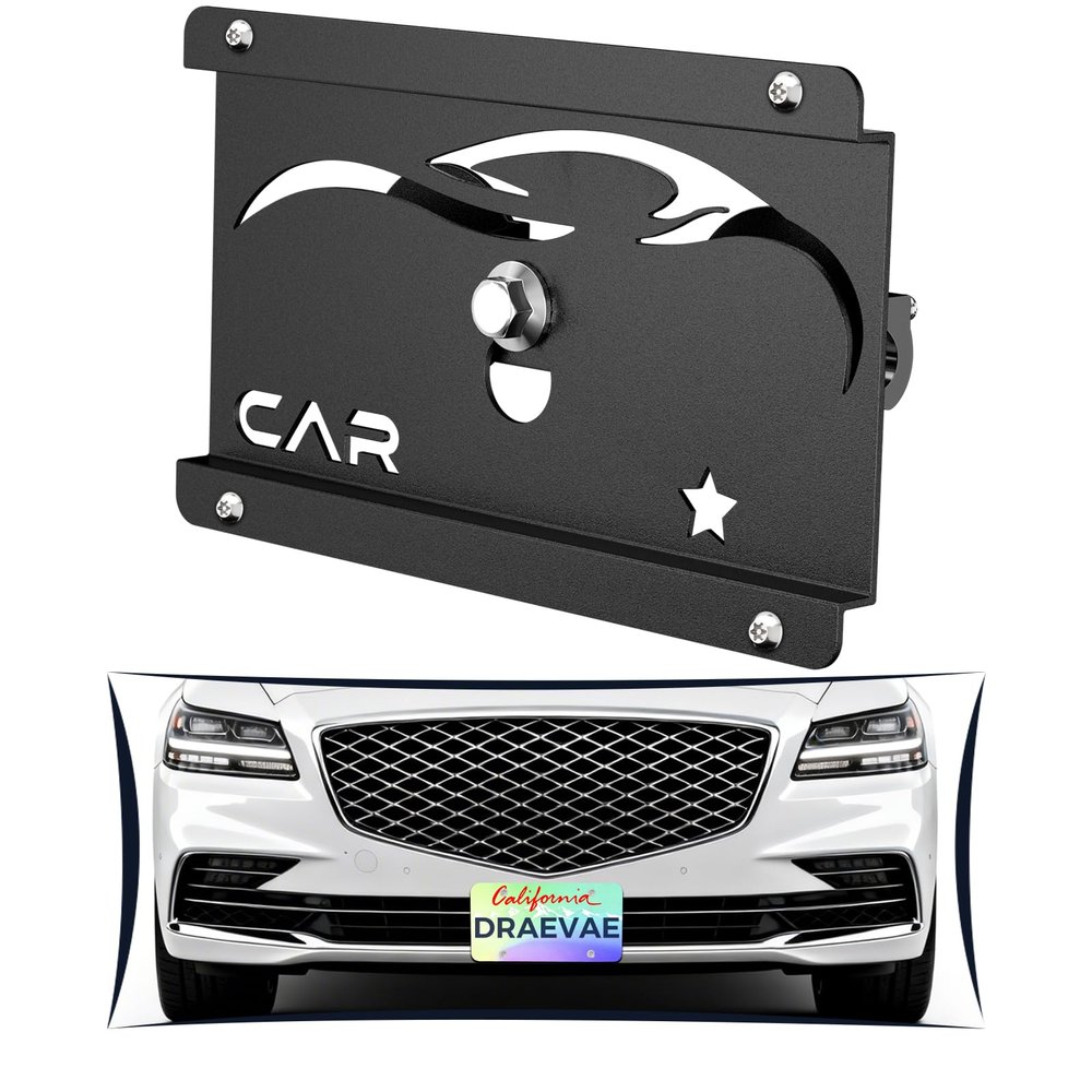 No Drill License Plate Bracket Fits Genesis GV70
