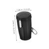 PACKOVE 2pcs Portable Car Ashtray with Lid and Keychain, Mini Smokeless Metal Ash Holder for Outdoor Travel and Home Use, Compact Pocket Ashtray for Smokers view 2