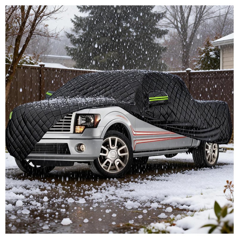 Hail Protector Truck Cover Compatible with Ram 1500 Regular Cab Tradesman 4x2 (2002-2008), Heavy Duty Pickup Cover, All-Weather Waterproof, Universal in All Seasons, Rainproof