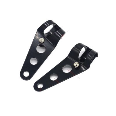 KEXINDIANZI Fork Mount Headlight Clamp 28-34mm 35-43mm Motorcycle Bracket Tube Kit(Black 35to43mm)