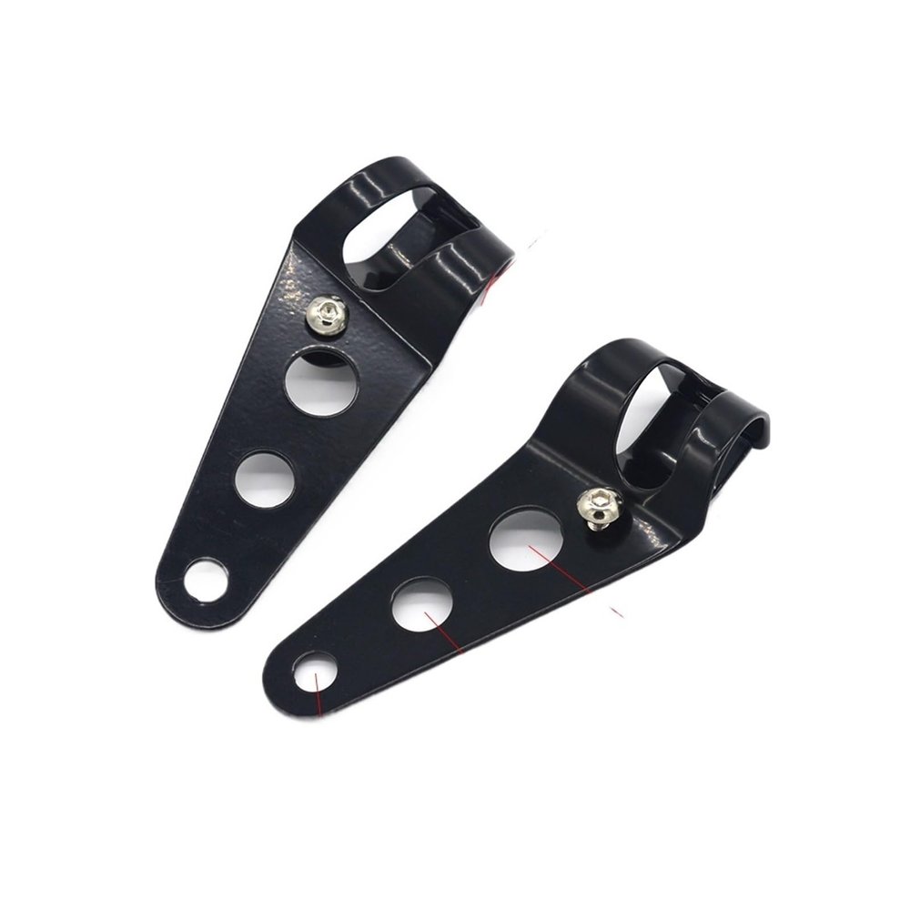KEXINDIANZI Fork Mount Headlight Clamp 28-34mm 35-43mm Motorcycle Bracket Tube Kit(Black 35to43mm)