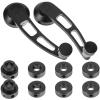 Car Window Crank Handles, Black Aluminum Alloy Pair for Cars view 1