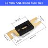 XDURGEM 60 Amp ANL Fuse Holder,0/2/4 Gauge Fuse Block,with 60Amp 32VDC ANL Fuses,for Audio and Video Systems,Car Audio Truck DIY(2 PCS) view 2