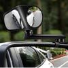 NUOBESTY Blind Spot Mirror and Adjustable Rearview Mirror 2pcs Set with 360 Rotation Plastic and Glass Wide Angle Auxiliary for Front and Rear Wheel Blind Zones Black Side view 3