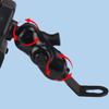 DECORNIJIA Motorcycle Phone Mount Holder with USB Charger, Adjustable Phone Bracket for Motorbike and Scooter, Compatible with Smartphone Navigation and Handlebar Installation view 4