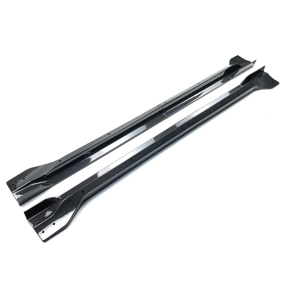 Car Side Skirt Extension Splitter A Pair Compatible with Jeep Grand Cherokee SRT/SRT8/Trackhawk 2012-2021 Plate Bumper Winglet Body Kit(Carbon Fiber)