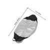 CATIEBYE Oxford Cloth Spare Tire Cover with Handle, Universal Car and Trailer Wheel Hubcap Storage Bag, UV Protection for SUV and Rv Tires, Black Silver 85x37cm view 2