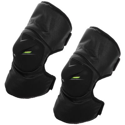 Abaodam Winter Motorcycle Knee Guards, Short Thickened Pu Windproof Shin Pads for Men Women, Cold-resistant Riding Protective Gear for Electric Scooter and Mountain Biking