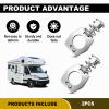 4 PCS Water Heater Cam Lock Metal Water Heater Door Latch, Stainless Steel Twist Cam Lock Replacement, Latch Twist Assembly Replacement for RV Hot Water Heater Door, Car Accessories view 4