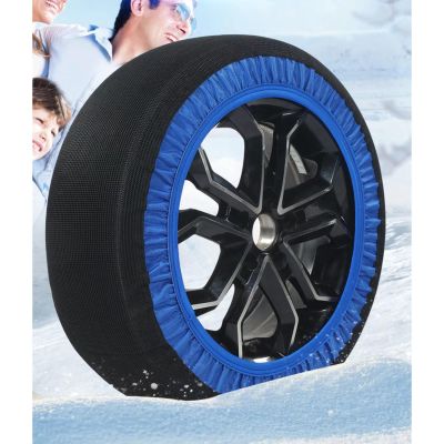 Auto Snow Socks for Tires Universal Car Snow Chain Alternative Traction Device Tire Sock for Car SUV Van Minivan Winter Travel Accessory Emergency Kit.(225/65R17)