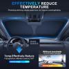 JUSTTOP Windshield Sunshade for Honda Civic 2022-2026 | Easy-Fold Civic Windshield Sun Shade, Car Interior Accessories | 300T Upgraded Heat & UV Reflective Sunshade for Car Windshield view 3