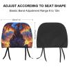 HTSAHKV Medieval Magic Dragon 2 Pcs Car Headrest Cover Car Seat Headrest Cover Auto Interior Accessories Universal Fit view 3