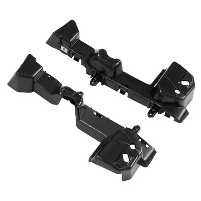 ALMULOO Pair Front Bumper Bracket Compatible with 2018-2021 GMC Terrain Replacement for 84709614 84709616 GM1043144 GM1042144 Steel Plastic(POM) Unfinished Black Driver + Passenger Side