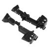 ALMULOO Pair Front Bumper Bracket Compatible with 2018-2021 GMC Terrain Replacement for 84709614 84709616 GM1043144 GM1042144 Steel Plastic(POM) Unfinished Black Driver + Passenger Side view 1