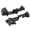 ALMULOO Pair Front Bumper Bracket Compatible with 2018-2021 GMC Terrain Replacement for 84709614 84709616 GM1043144 GM1042144 Steel Plastic(POM) Unfinished Black Driver + Passenger Side view 2