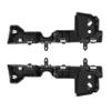 ALMULOO Pair Front Bumper Bracket Compatible with 2018-2021 GMC Terrain Replacement for 84709614 84709616 GM1043144 GM1042144 Steel Plastic(POM) Unfinished Black Driver + Passenger Side view 3