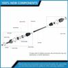 LORIYOKS CV Axle Shaft Front Pair for Ford Fusion 2013-2016 view 4