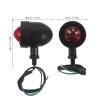 WHAMVOX 2PCS Motorcycle Turn Signal Lights Old-School Dash Mount Indicators for Motorbikes - Motorcycle Turn Signal Lights Compatible for Harley view 2