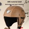 Kids Retro Open Face Motorcycle Half Helmet for Moped Cruiser Chopper ATV, Boys Girls Dirtbike Go-Kart Electric Scooter German Skull Cap Vintage Helmet with Goggles, DOT Approved(D) view 3