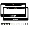 Reviver License Plate Frame 2 Pack Decorative Aluminum Auto Part with Screws, Standard US Canada License Plate Holder Unisex 12.2x6.2 Inch view 1