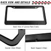 Reviver License Plate Frame 2 Pack Decorative Aluminum Auto Part with Screws, Standard US Canada License Plate Holder Unisex 12.2x6.2 Inch view 4