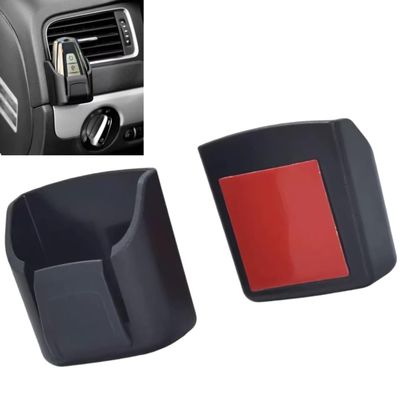 EAGRI 4 Pcs Car Key Holder for 2022-2025 Jeep Grand Cherokee, Dashboard Storage Box Multifunctional Interior Organizer Adhesive Card Clip Black