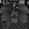 Car Floor Mats Fit for Toyota Camry 2001-2005 All Weather Durability Leather Car Floor Mats, Skidproof Pedal, Waterproof, Wear-reistant(Black Beige) view 1