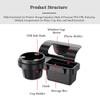 PFXGSHGGX Car Window Storage Organizer for Ford Edge Mustang Explorer, Multifunctional Car Door Side Hanging Organizer with Cup Holder, Phone Holder, Key Hook and Charging Port view 3