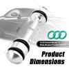 Purthog LS Oil Barbell Replacement OEM#12573460,Aluminum Aloy LS Barbell Compatible with Audi BMW Cadillac Chevrolet Chrysler Dodge,Oil Diverter Barbells Car Accessories with Washers view 2