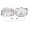 2 Pcs RV Water Heater Vent Cover - 2.8 Inch Stainless Steel Flying Screen for Furnace Openings and Refrigerator Ventilation - Includes Spring Fasteners and Tool view 1