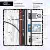 ADUQLZUX Leather Car Registration and Insurance Card Holder, Cute Car Accessories Vehicle Glove Box Car Organizer for Documents, Cards, License Grey Black Leopard view 3