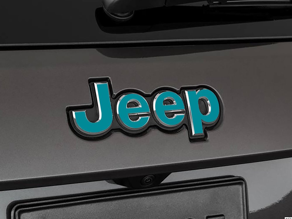 2014-2022 Jeep Grand Cherokee WK2 Custom Color Emblem Decal (Vinyl Sticker) - 321c (Gloss)