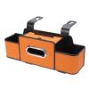 SUNGOOYUE Car Back Seat Organizer, Plastic Headrest Storage Box with Cup Holder, MultiFunctional Travel Accessories for Kids and Toddlers (Orange) view 2