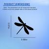 Craedli 2PCS Dragonfly Car Rearview Mirror Sticker Decal, Mini Cute Vinyl Auto Window Decals, Self-Adhesive Vehicle Decoration Accessories for Water Bottle, Laptop (Black) view 2