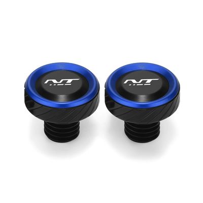 FERROIGNIS Motorcycle Rear View Mirror Hole Plugs CNC M10 x 1.25 Mirror Screws Fit For NT1100 NT 1100 2022 2023 2024 2025 2026+ Accessories (blue)