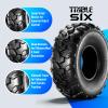 TRIBLE SIX 20x10-8 ATV Tires,6PR All-Terrain Tires,Tubeless,Pack of 2 view 4