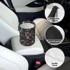 Car Trash Bag Wildflower Floral Hanging Back of Seat Car Portable Trash Bag Wildflower Floral Waterproof One-Handed Portable Strap Drawstring Garbage Bags 2 Pieces Car Coasters view 4