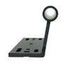 Bike Fork Mount for 12mm/15mm Thru-Axle Designed for Roof Rack, L-Track T-Track, or DIY Interior Bike Rack (12x100mm-High) view 1