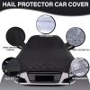 Half Car Cover Custom Fit for Dodge Grand Caravan 1996-2020,Car Cover for SUV,Oxford Fabric+Thickened Cotton,Waterproof and Breathable,Hail Protection for All-Weather Use view 4