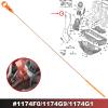 Car Engine Oil Dipstick Compatible with C&itroen for C4 C5 C8 DS4 1174G1 1174F0 1174G9 Engine Oil Level Indicator Dipstick with Handle Dip Stick Measurer Length view 2