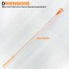 Car Engine Oil Dipstick Compatible with C&itroen for C4 C5 C8 DS4 1174G1 1174F0 1174G9 Engine Oil Level Indicator Dipstick with Handle Dip Stick Measurer Length view 3