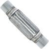 KANEDEER 2 inch Exhaust Flex Pipe, 12 inch Length Flexible Tube, Stainless Steel Double Braid Heavy Duty Universal type Muffler Pipe Replacement Part (2"x8"x12") view 1