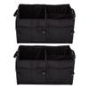 2 Pack Car Trunk Storage Organizer, Foldable Plastic Box for Vehicle view 1