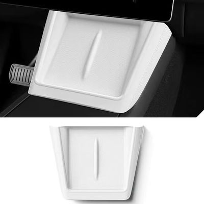 Center Console Wireless Charging Pad Protector for Tesla Model 3 (Highland 2024-2025) & 2025-2026 Tesla Model Y Juniper, Ultra-Thin Phone Non-Slip Pad, Silicone Charging Tray Cover Accessories - White