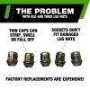 DPAccessories Black Lug Nuts | Compatible Replacement for Chevrolet Cadillac Buick | 9597846, 9598179 | for Factory/OEM Wheels Only | Set of 20 | DGM141502F-BK/020 view 3