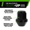 DPAccessories Black Lug Nuts | Compatible Replacement for Chevrolet Cadillac Buick | 9597846, 9598179 | for Factory/OEM Wheels Only | Set of 20 | DGM141502F-BK/020 view 4